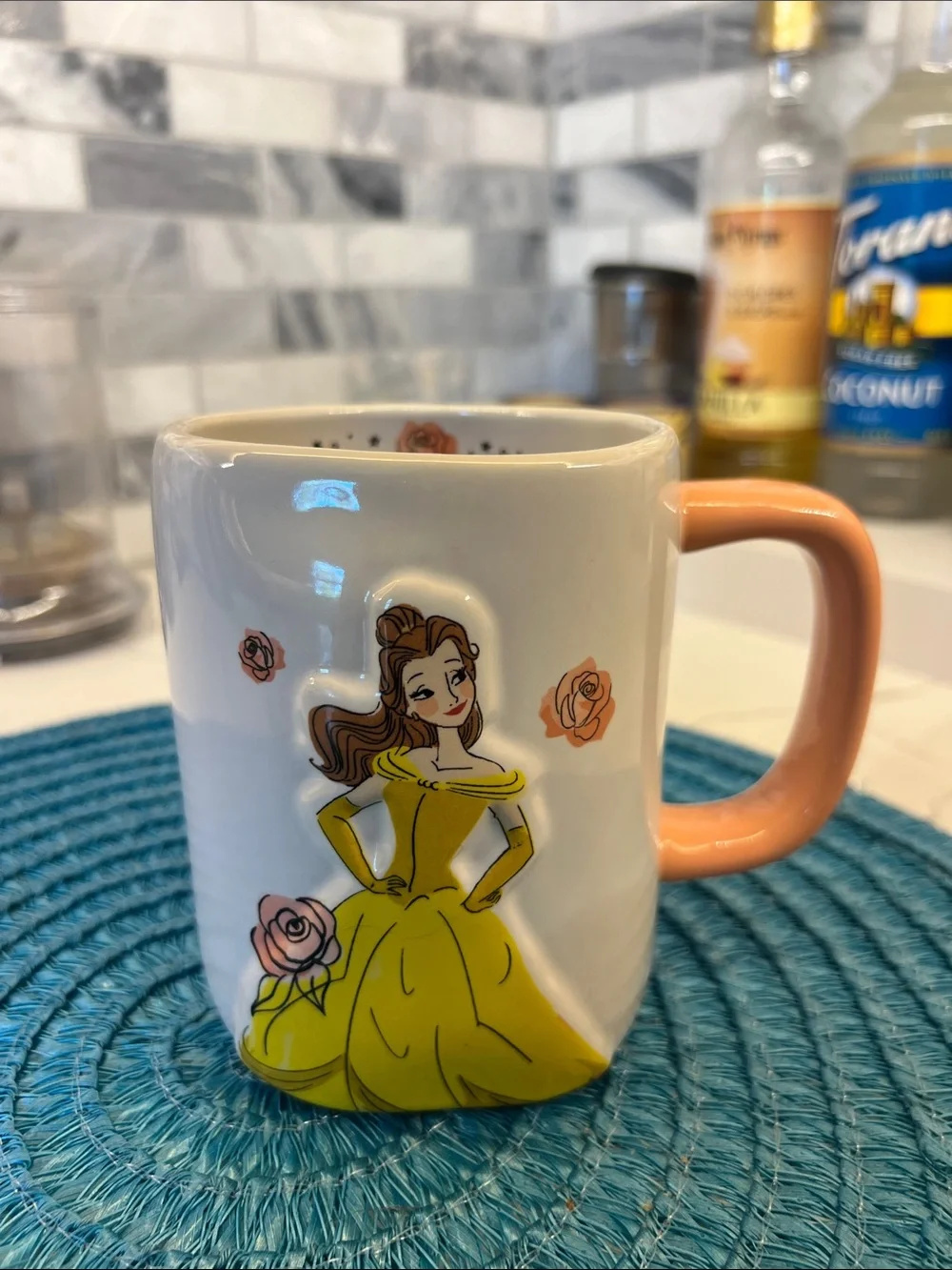 Rae Dunn x Disney Princess Belle Coffee Mug 